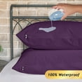 thumbnail image 2 of Kingrest Waterproof Pillow Protectors with Zipper - King Size Cooling Bamboo Rayon Pillow Case Cover, Bed Bug Pillow Cover, Zippered Plastic Pillowcase (4 Packs, King 20"x36"), 2 of 6