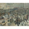 thumbnail image 2 of Camille Pissarro 18x15 Black Ornate Wood Framed Double Matted Museum Art Print Titled - Boulevard Des Italiens, Morning Sunlight (1897), 2 of 5