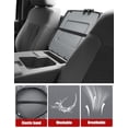 thumbnail image 7 of KBH Center Console Cover for 2011-2016 F250 F350 Super Duty, Middle Console Armrest Lid Cover Protector for Truck Interior Accessories, Darkgray Washable Fabric(Jump Seat Console Only), 7 of 7