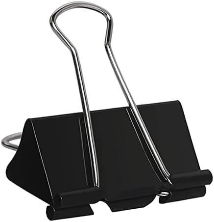 Large Binder Clips 2 Inch (72 Pack), Extra Large Binder Clips Big Paper Clamps Giant Clips for Office and Home Supplies, Black