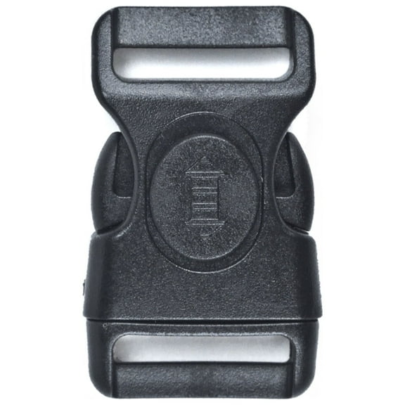 Paracord Planet ¾” Black Plastic Buckles with Lock – Contoured and Side Release – On & Off Lock – Multiple Packs
