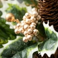 thumbnail image 2 of 6'L Sullivans Gold Holly And Pine Garland, Green Christmas Garland, 2 of 4