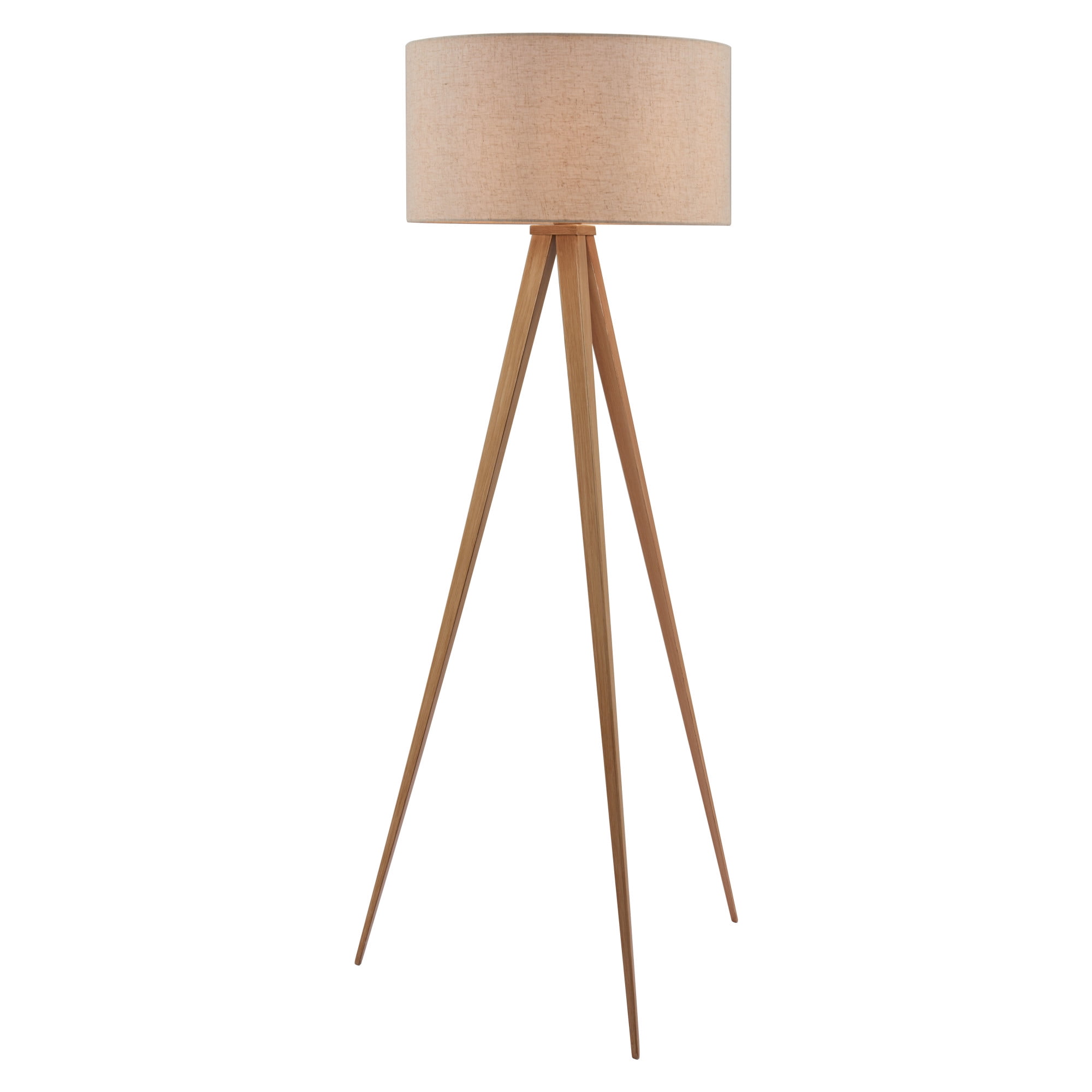 Imperial Floor Lamp Beige & Natural Floor Lamp, Modern Style, Works with dimmer (Dimmer Not Included), PVC, Lighting Floor Lamps
