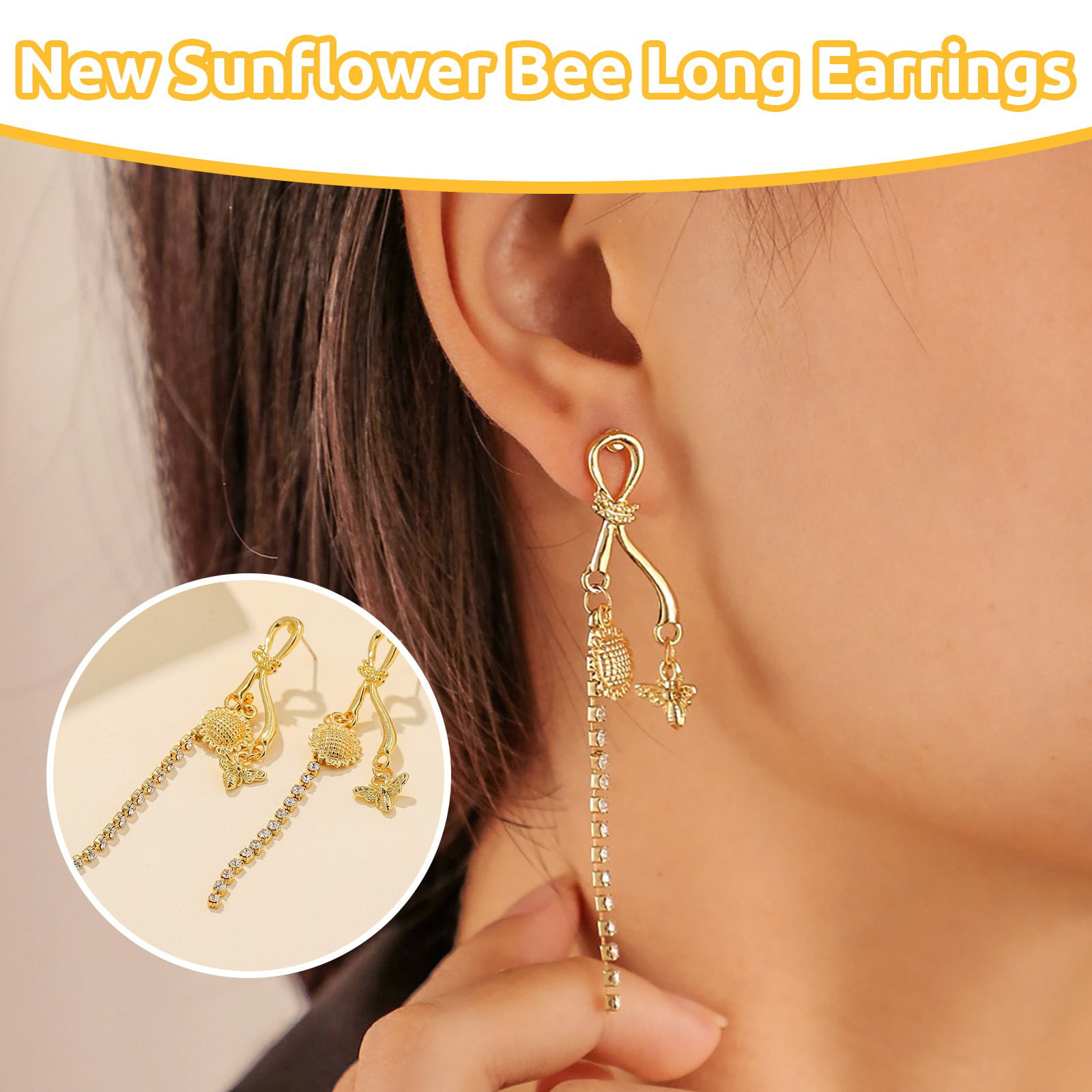 Adult Earring Flower and Garden Earrings Back to School Easter Earring Dangle Earring Spring Earring Bumble Bee Drop Earrings
