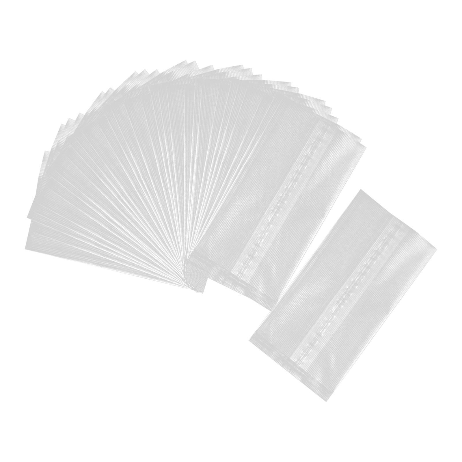 Dickly 50 Pieces Fishing Water Soluble Bags Fishing Mesh Tackle Pva Bags for Lake River 10x5cm