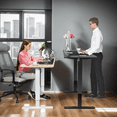 thumbnail image 4 of Legooin 48x24 Standing Desk Wooden Office Desk with Alloy Steel Frame, Stand-up Desk with Headphone Hooks, 4 Memory Height Buttons, Oak, 4 of 10