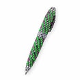 thumbnail image 2 of BG247 Purple and Green Zebra with White Crystal Rhinestone Roller Ball Pens | 5-Pack, 2 of 4
