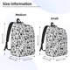 thumbnail image 2 of Easygdp Black Footprints Mochila de Lona Resistente para Laptop, Compatible con Laptops de 15 a 17 pulgadas, Ideal para Escuela, Trabajo y Viajes-Small, 2 of 5