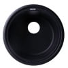 thumbnail image 4 of ALFI brand AB1717DI-BLA Black 17" Drop-In Round Granite Composite Kitchen Prep Sink, 4 of 11