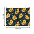 thumbnail image 6 of Kdxio Blue Striped Sunflower A Wall Hanging Tapestries Banner For Bedroom College Dorm Home Living Room Party Decor 29X37 In, 6 of 8