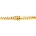 thumbnail image 3 of 10K Yellow Gold Polish 9.00mm Semi-Solid Classic Miami Cuban Chain With Box Clasp 24in, 3 of 4