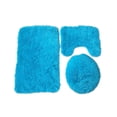 thumbnail image 1 of Billuyoard Paquete de 3 fundas de asiento suavidad multicolor gran decoración almohadilla de baño multiusos alfombrilla de baño suministros de baño Juegos de accesorios de baño Azul Billuyoard HA066755-04, 1 of 6