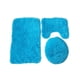 thumbnail image 1 of Ounissouiy Paquete de 3 fundas de asiento suavidad multicolor gran decoración almohadilla de baño multiusos alfombrilla de baño suministros de Juegos de accesorios de baño Azul, 1 of 6