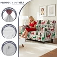 thumbnail image 4 of TSOVTHRID Reindeer Christmas Tree Print Loveseat Sofa Cover Couch Cover with Elastic Bottom Furniture Protector for Pet Soft Couch Cover for 2 Cushion Couch Christmas Decor, 4 of 7