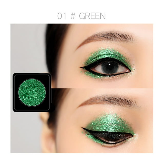 WIFKLSIIPG Variety DIY Shiny Eyeshadow Plate Monochrome Glitter Powder Stage Show Makeup Glitter Makeup