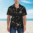 thumbnail image 2 of Fotbe Spiders On The Web Camisa Hawaiana para Hombre Unisex – Camisa Casual de Verano con Botones de Manga Corta de Algodón y Lino,Small, 2 of 7