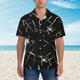 thumbnail image 2 of Balery Spiders On The Web Camisas hawaianas de manga corta para hombre, camisas playeras de corte holgado, camisas de vacaciones con botones,Small, 2 of 7