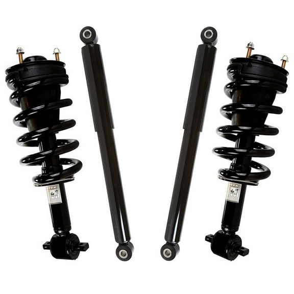 AutoShack Front and Rear Complete Strut & Coil Spring Assemblies & Shock Absorbers - Driver and Passenger Side for Chevrolet & GMC, Tahoe 2007-2020 Yukon 2007-2020, 4WD RWD AWD V8 4.8L 5.3L 6.0L 6.2L