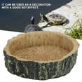 thumbnail image 4 of GLOGLOW Cuenco de Reptil, Cuenco Redondo de Resina para Comida, Plato de Agua para Mascotas, Plato de alimentación para Tortuga, Lagarto, camaleón, Iguana Alimentador de lagartos Spptty Suministros para reptiles, 4 of 7