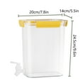 thumbnail image 3 of Cold Kettle with Faucet, Beverage Dispenser, Fruit Infuser Pitcher, Plastic, 1.2 Gallon Large Capacity, for Kitchen, Home, Party, Bar, Lemonade, Milk, 4.5l, by FAJHHA, 3 of 8