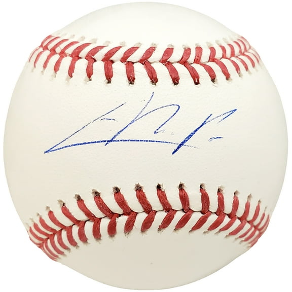 Cristian Pache Autographed Official MLB Baseball Oakland A's BAS 186806
