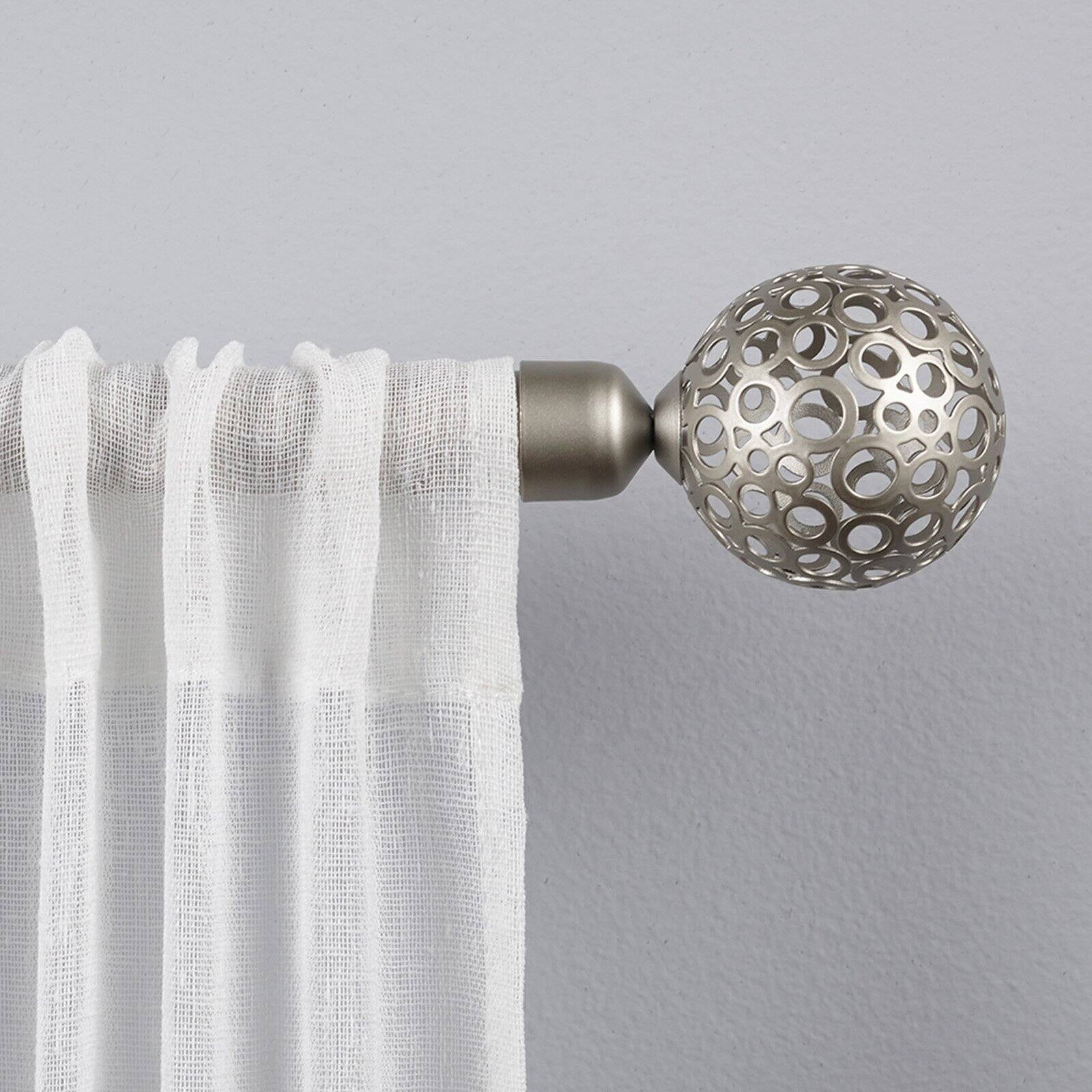 Exclusive Home Curtains 1" Globe Curtain Rod and Finial Set