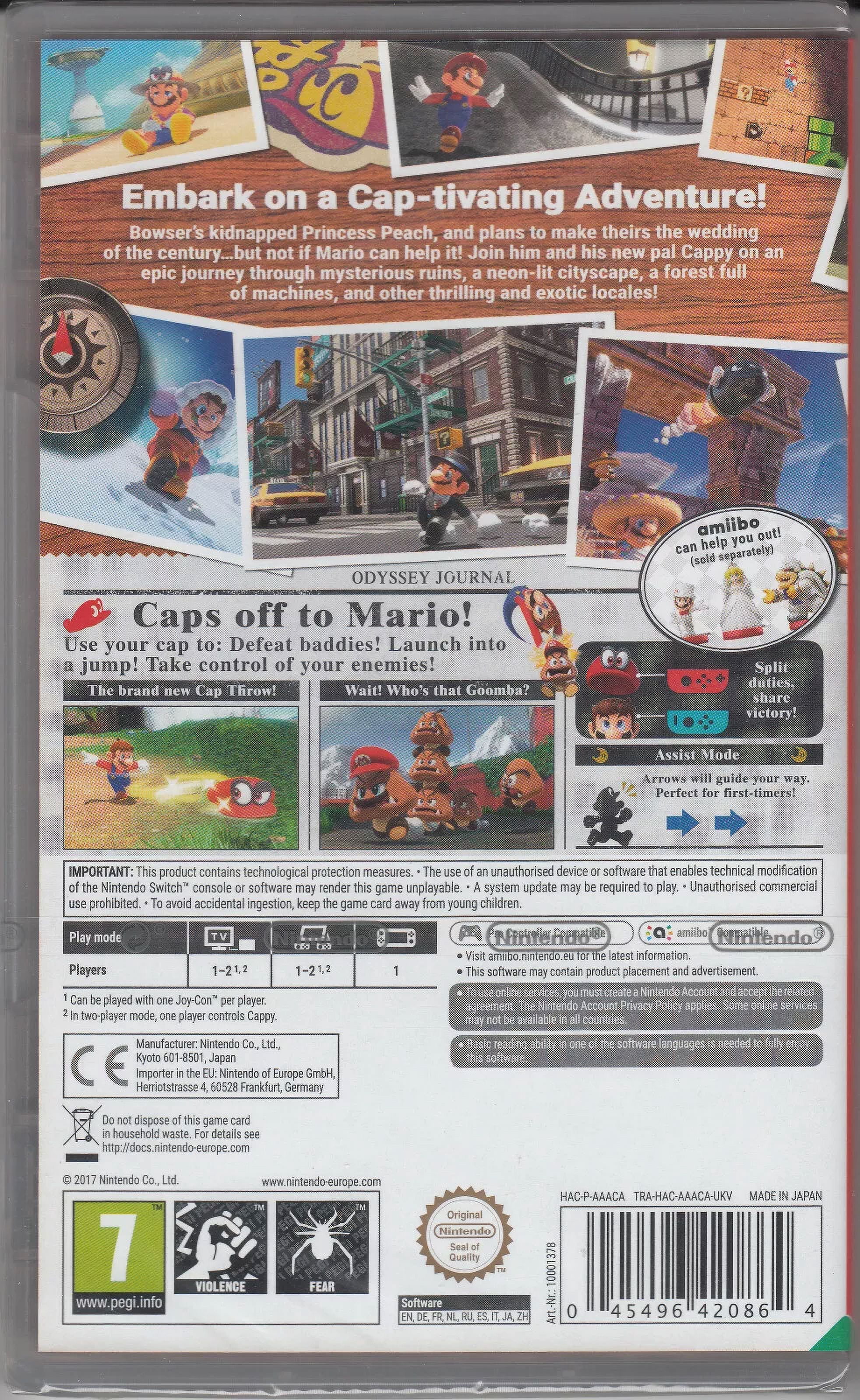 Super Mario Odyssey Nintendo Switch Brand New