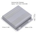 thumbnail image 2 of Boîtier de projet en alliage d'aluminium, boîtier d'instruments électroniques gris clair mat, 27 x 131 x 120 mm, 2 of 4