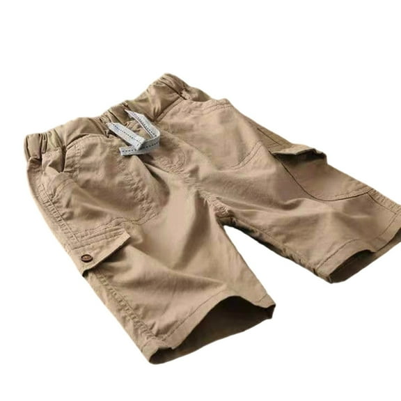 ZXLBBD Boys Summer Shorts Lightweight 5 Pocket Elastic Waist Breathable Playwear for Kids Toddler Youth Casual Comfort Outdoor Daily Wear Size 3 Y-4 Y