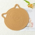 thumbnail image 6 of Nomeni Kitchen Gadgets Cat Ears Household Japanese Style Hanging Cotton Thread Woven Dining Table Creative Insulation Pad, 6 of 6