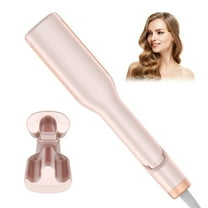 Cordless 2-in-1 Hair Straightener and Curler, USB Rechargeable Flat Iron with Ionic Ceramic Plates, Portable Styling Wand for Travel and On-the-Go Styling, Includes Charging Base (Rose Gold)