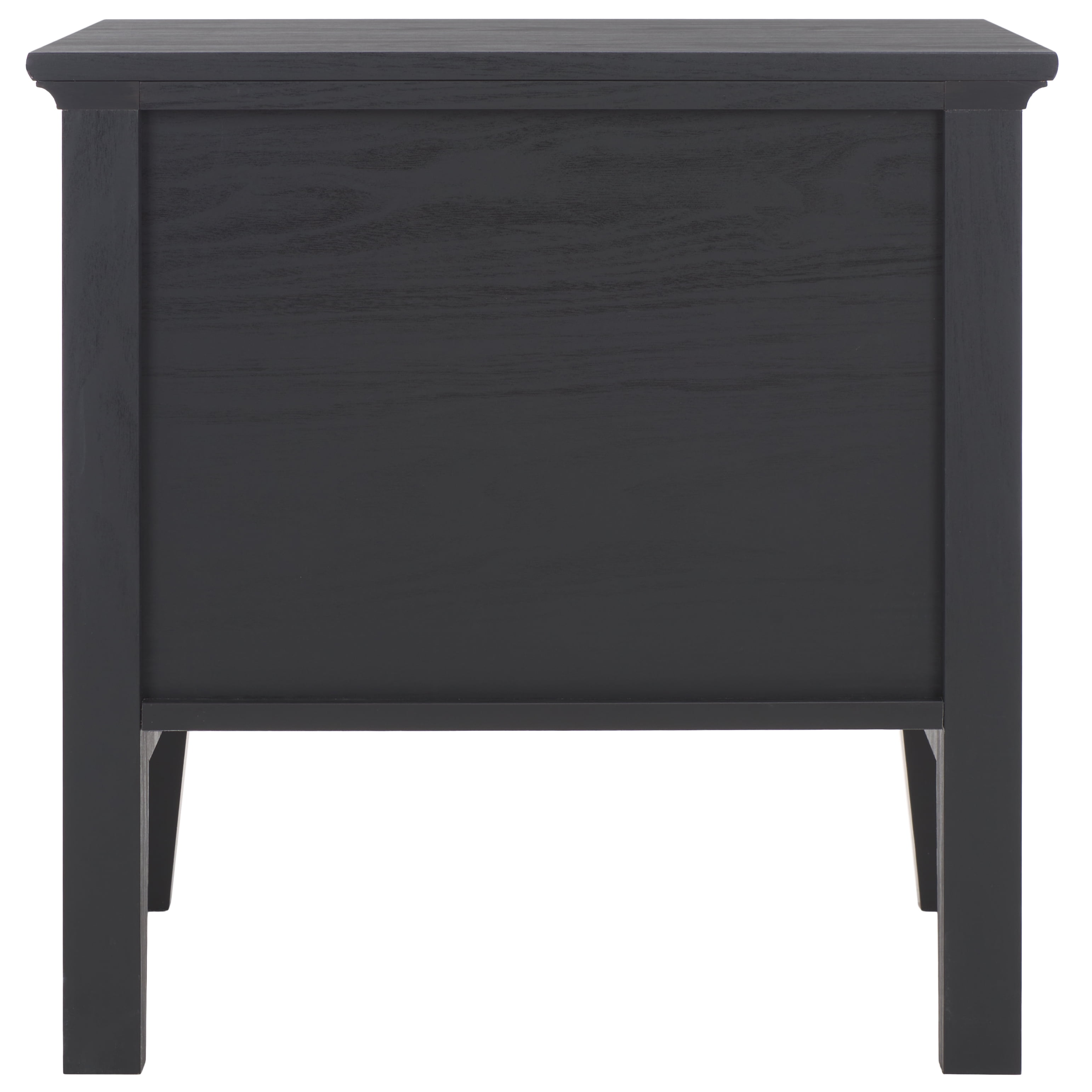 SAFAVIEH Sondra Traditional 2 Drawer Nightstand,Black/Gold