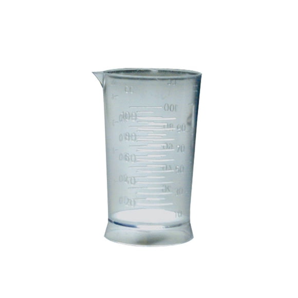 Burmax SOFT 'N STYLE HC-SNSMEAS Taza medidora de color transparente para salón de belleza, 4 oz