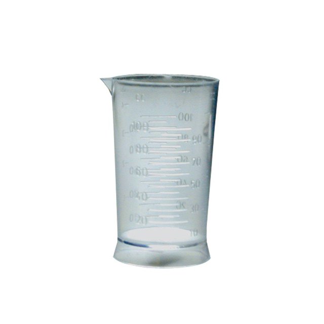 Burmax SOFT 'N STYLE HC-SNSMEAS Taza medidora de color transparente para salón de belleza, 4 oz