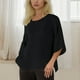 thumbnail image 5 of Vestidos Casuales Para Mujer, Blusas De Mujer De Moda Camiseta de lino con cuello y botones para mujer, informal, de manga larga, para el hogar, 5 of 9