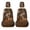 American Flag Deer, variant on KI Brown Camouflage UTV Seat Covers Anti-Slip Easy Installation Seats Cover for UTV Compatible with Yamaha Rhino 700 660 450 2004-2021 Rhino Seat Cover Set(4 PCS)