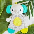 thumbnail image 5 of Bright Starts Snuggle & Teethe Plush Teether - Elephant, Unisex, Ages Newborn +, 5 of 7