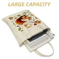 Canvas Tote Bag Squirrel Beach Shoulder Bags for Women Girls Reusable