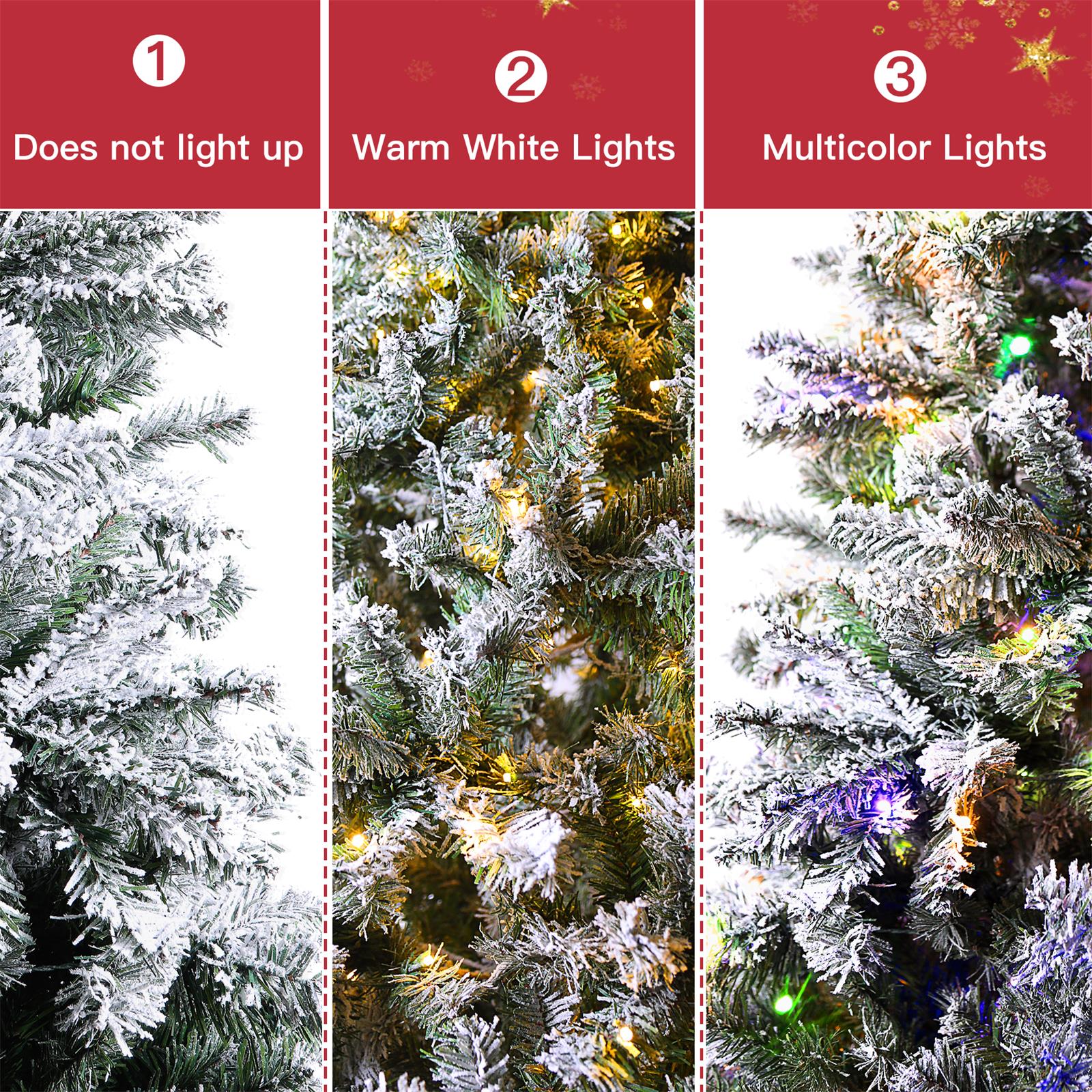 SHareconn 4ft Prelit Premium Artificial Hinged Christmas Tree with Remote  Control,Timer,and 170 Warm White & Color LED Changing Lights,414 Branch  Tips,Perfect Choice for Xmas Decoration,4 FT, Green 