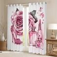 thumbnail image 2 of Castle Fairy Floral High Heels Curtains Pack of 2 (42x84 Each),Romantic Curtains Blackout, 2 of 6