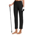 thumbnail image 5 of Womens Stretch Work Pants for Office, High Rise Straight Leg Trousers with Pockets, Wrinkle-Free Business Casual Bottom for Women, 5 of 6