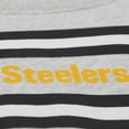 thumbnail image 6 of Men's Mitchell & Ness  Heather Gray Pittsburgh Steelers All Over Print Vintage Fleece Crewneck Sweatshirt, 6 of 7