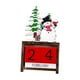 thumbnail image 1 of Calendarios navideños de madera, manualidades, calendario de adviento para chimenea, vacaciones, hogar Muñeco de nieve, 1 of 7