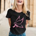 thumbnail image 2 of TSADFHJI Hauts d'Été pour Adolescentes T-Shirt Imprimé à Manches Courtes Col Rond Blouse TTTG Noir, 2 of 5