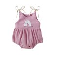 thumbnail image 1 of Gibobby Pañalero de algodón Ropa de mono sin mangas con tirantes para niñas pequeñas y niños pequeños(Rosa, 6-12 Meses), 1 of 4