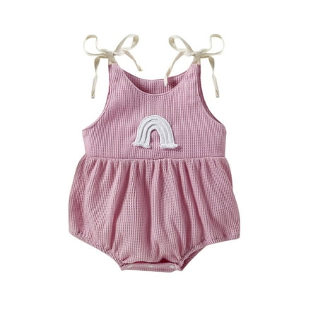 

NIUREDLTD Toddler Kids Girls Cute Sleeveless Suspender Romper Jumpsuit Cloths Size 60