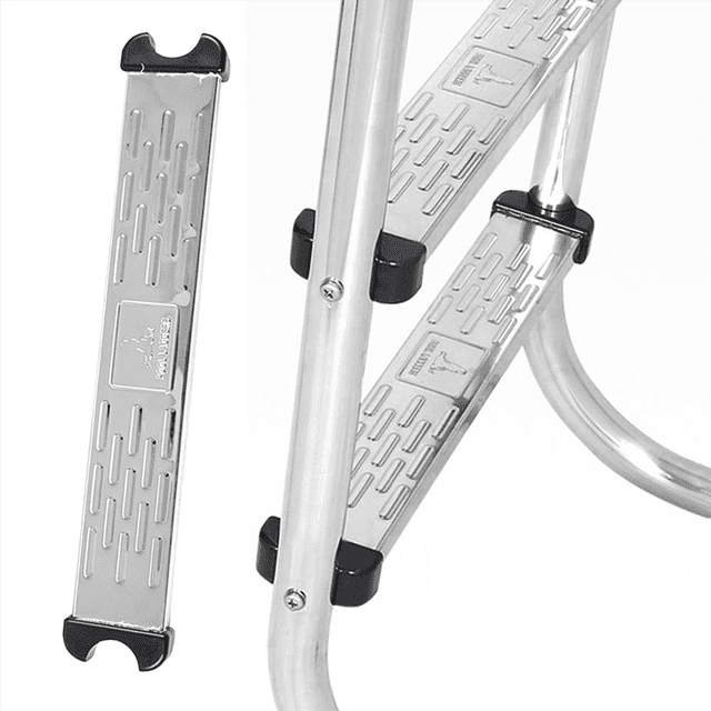 2X Swimming Pool Ladder Rung Steps Stainless Steel Replacement Anti Slip Ladder Swimming Pool Accessories
