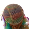 thumbnail image 3 of Halloween Multicolor Cabello Largo Y Rizado Siete Colores Degradado Rampa Arco Iris Cubierta Para El Cabello, 3 of 5