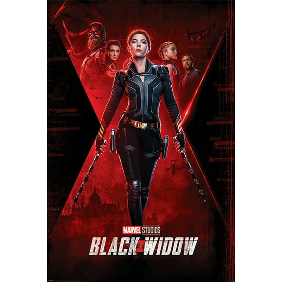 Black Widow - Marvel Movie Poster (Cast / Characters) (Size: 24" X 36")