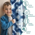 thumbnail image 3 of Blackout Kids Curtains,Blue White Tie Dye Mandala Pattern Childrens Insulated Curtains Set Of 2,Bedroom Essentials,Toddler Room Decor 42"x54", 3 of 5